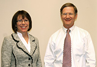 Representative Lamar Smith Congratulates Stef Paramoure in Washington D.C.